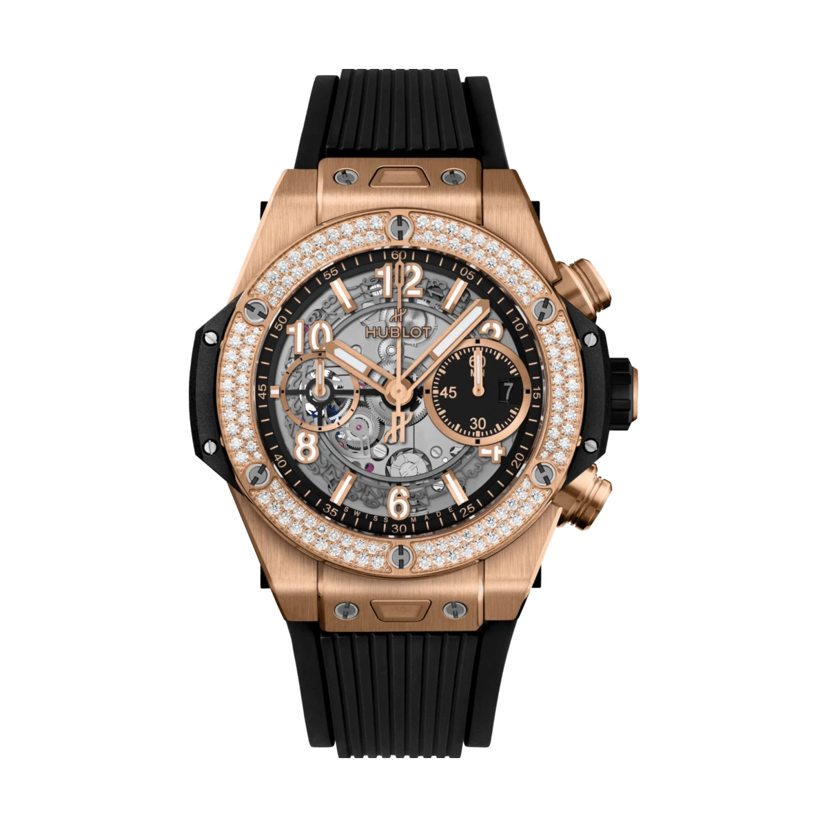 Big Bang Unico Gold Benzel Diamond 42mm - đồng hồ