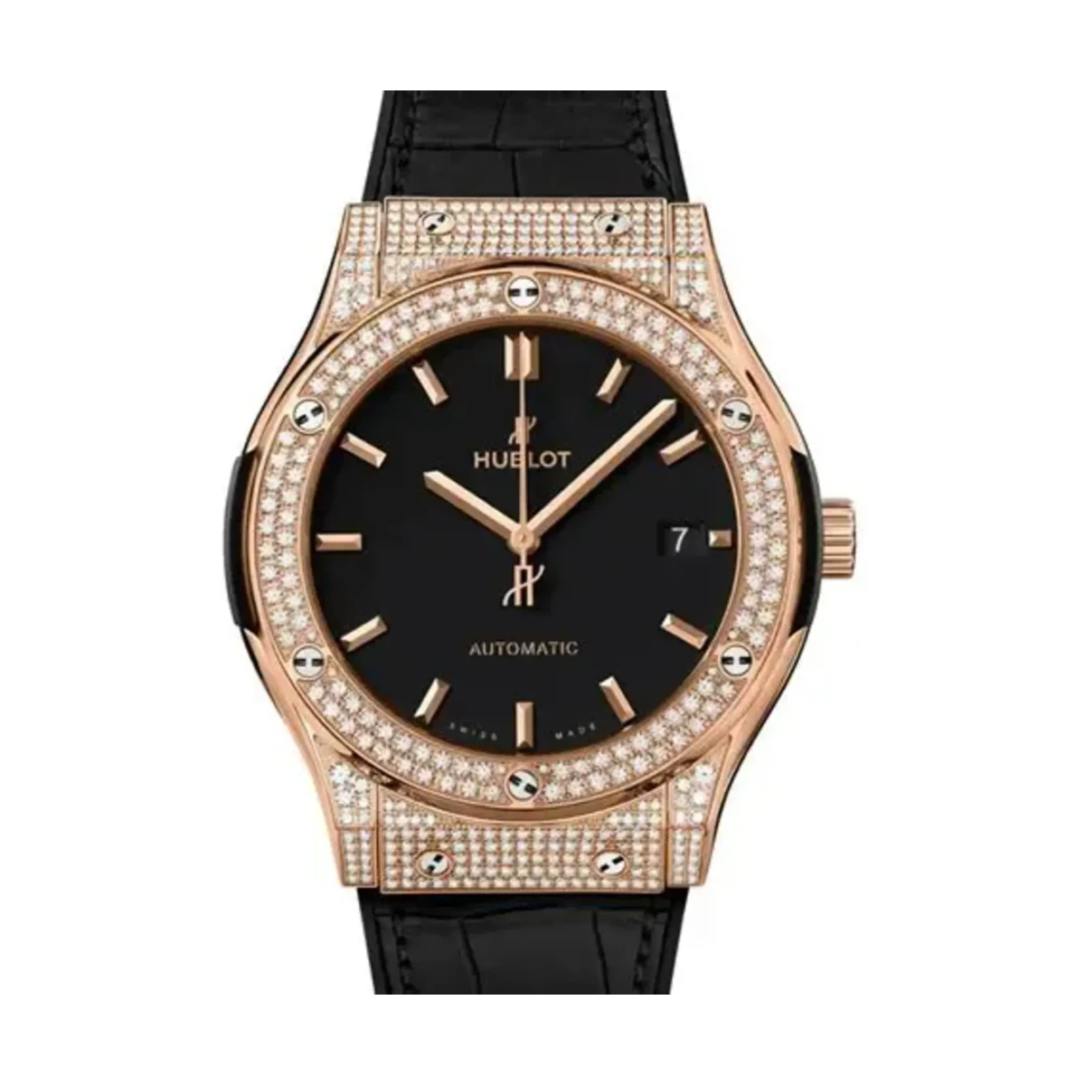 Classic Fusion King Gold Pave Diamond 38mm - đồng hồ