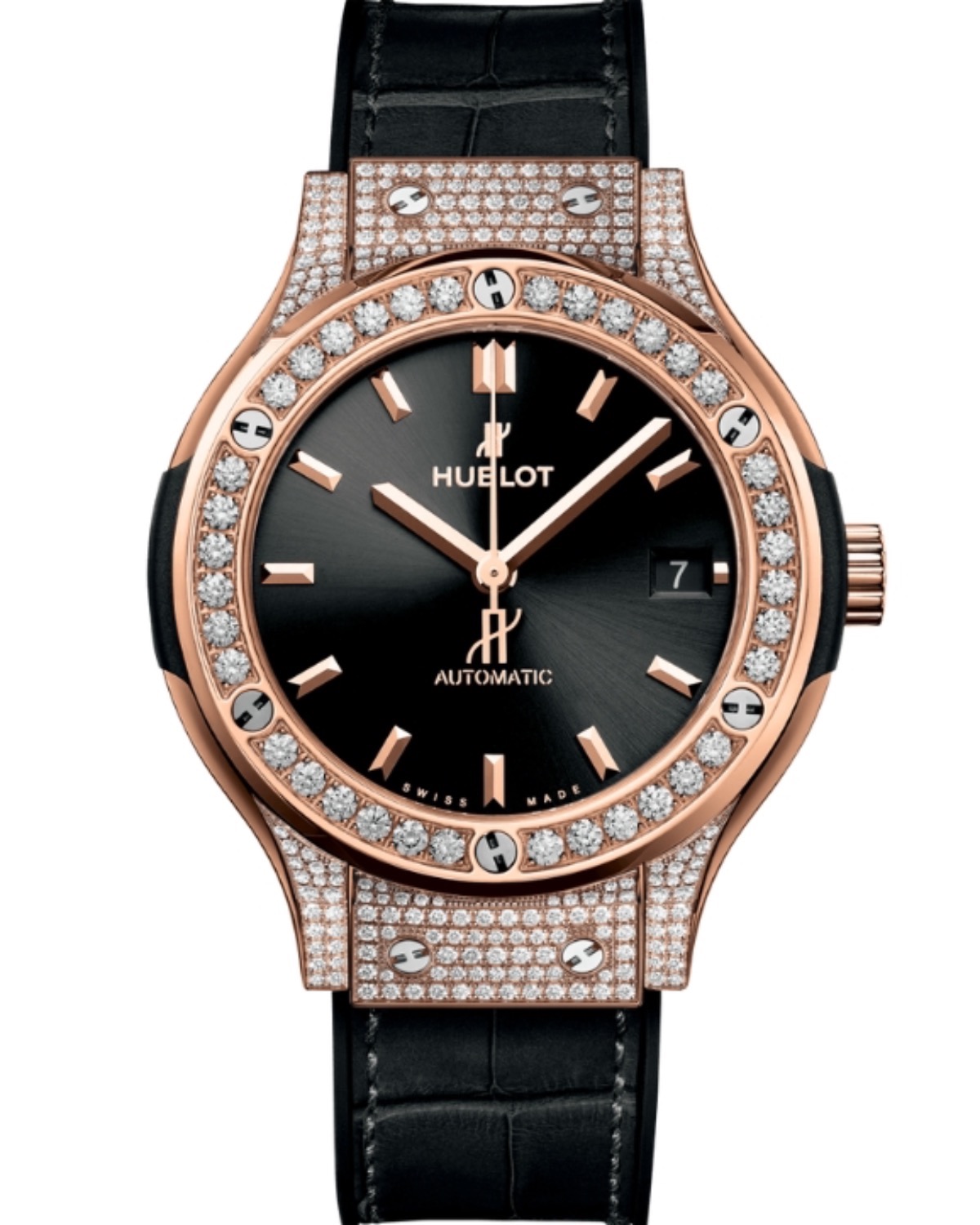 Classic Fusion King Gold Pave Diamond 38mm - đồng hồ Hublot chính hãng