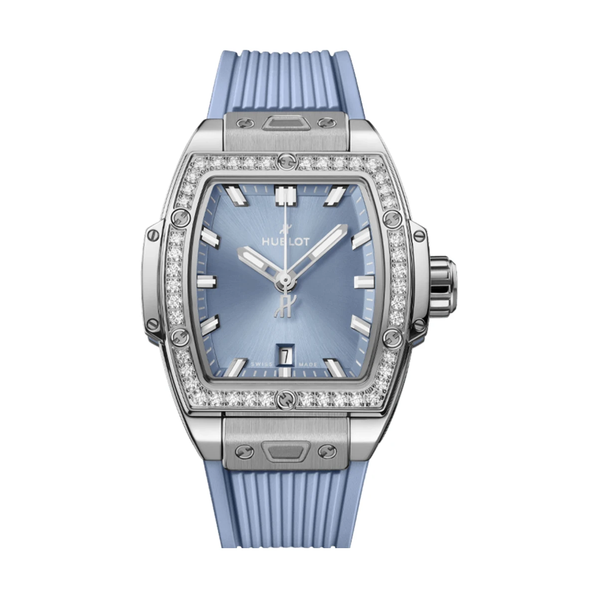 Spirit Of Big Bang Steel Coal Blue Diamond 32mm - đồng hồ Hublot chính hãng