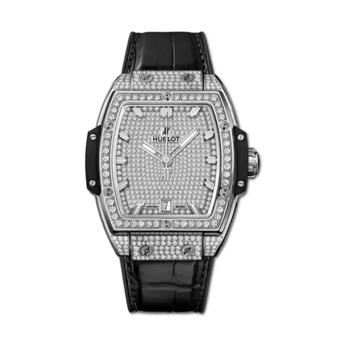 Spirit of Big Bang Titanium Full Pavé 39mm - đồng hồ Hublot chính hãng