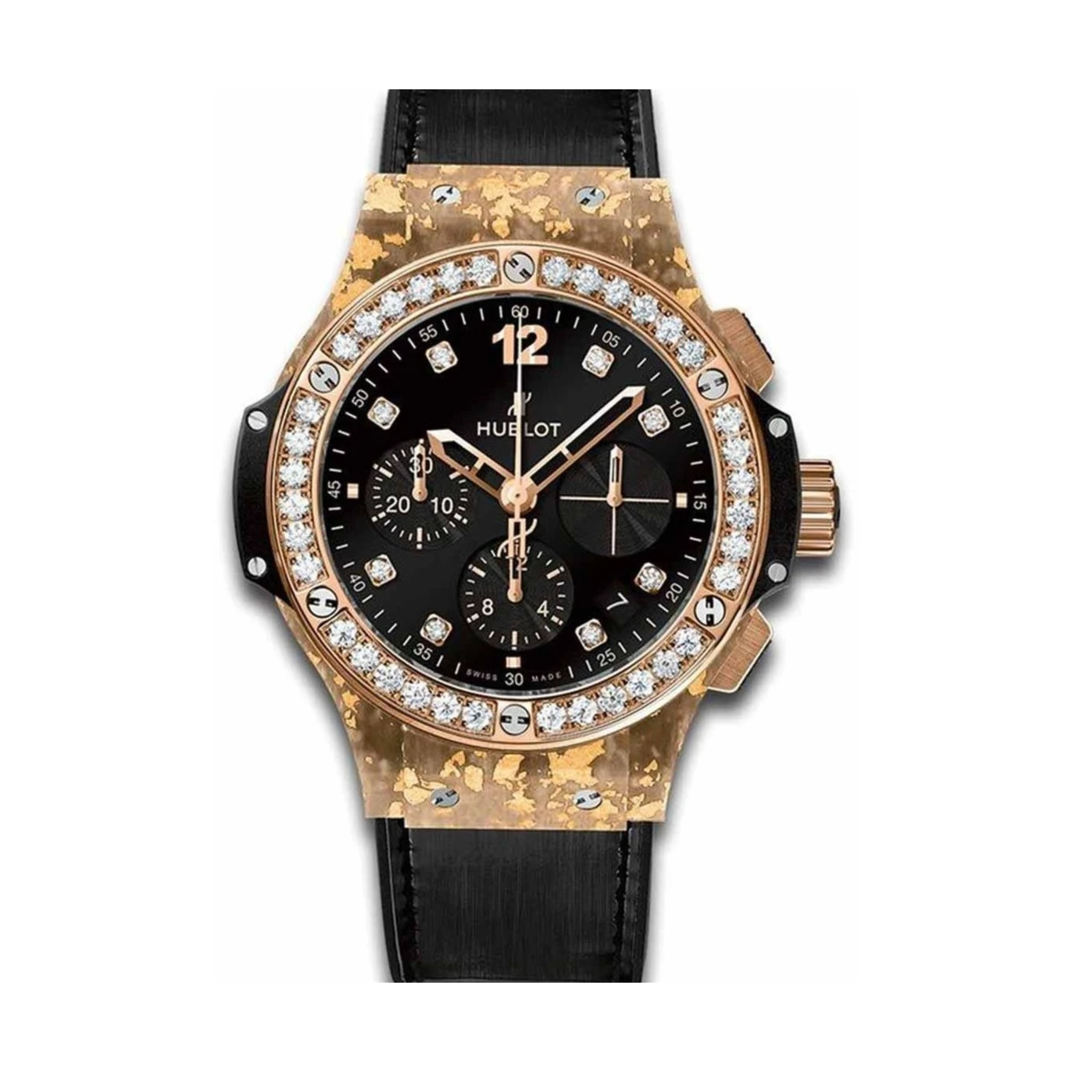 Big Bang Gold Linen 41mm Limited Edition 200 pcs - đồng hồ Hublot chính hãng