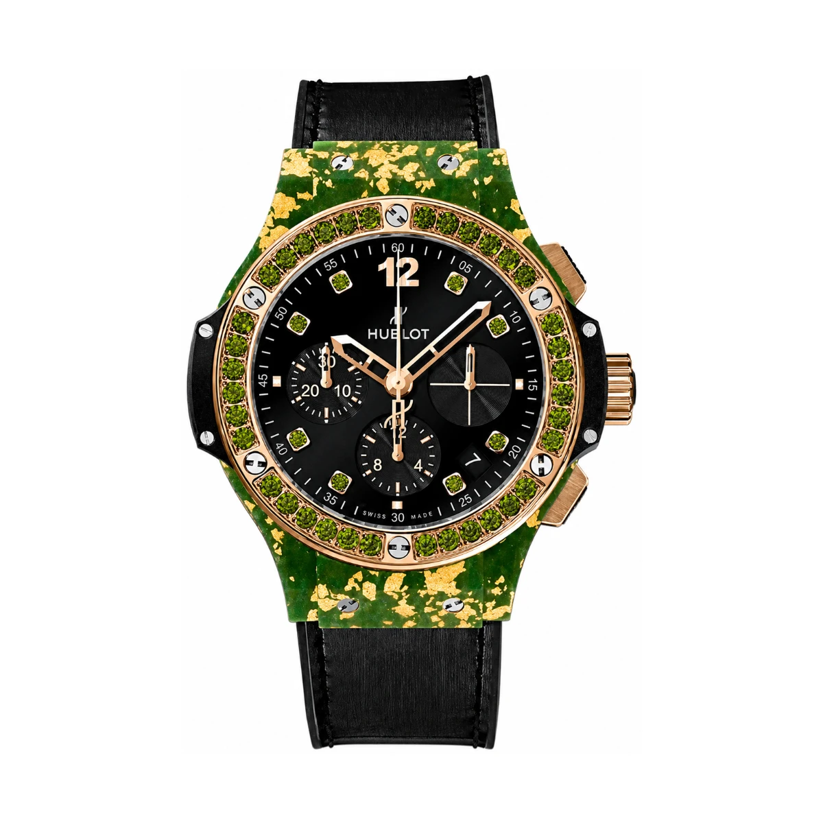 Big Bang Gold Linen Green 41mm Limited Edition 200pcs - đồng hồ Hublot chính hãng