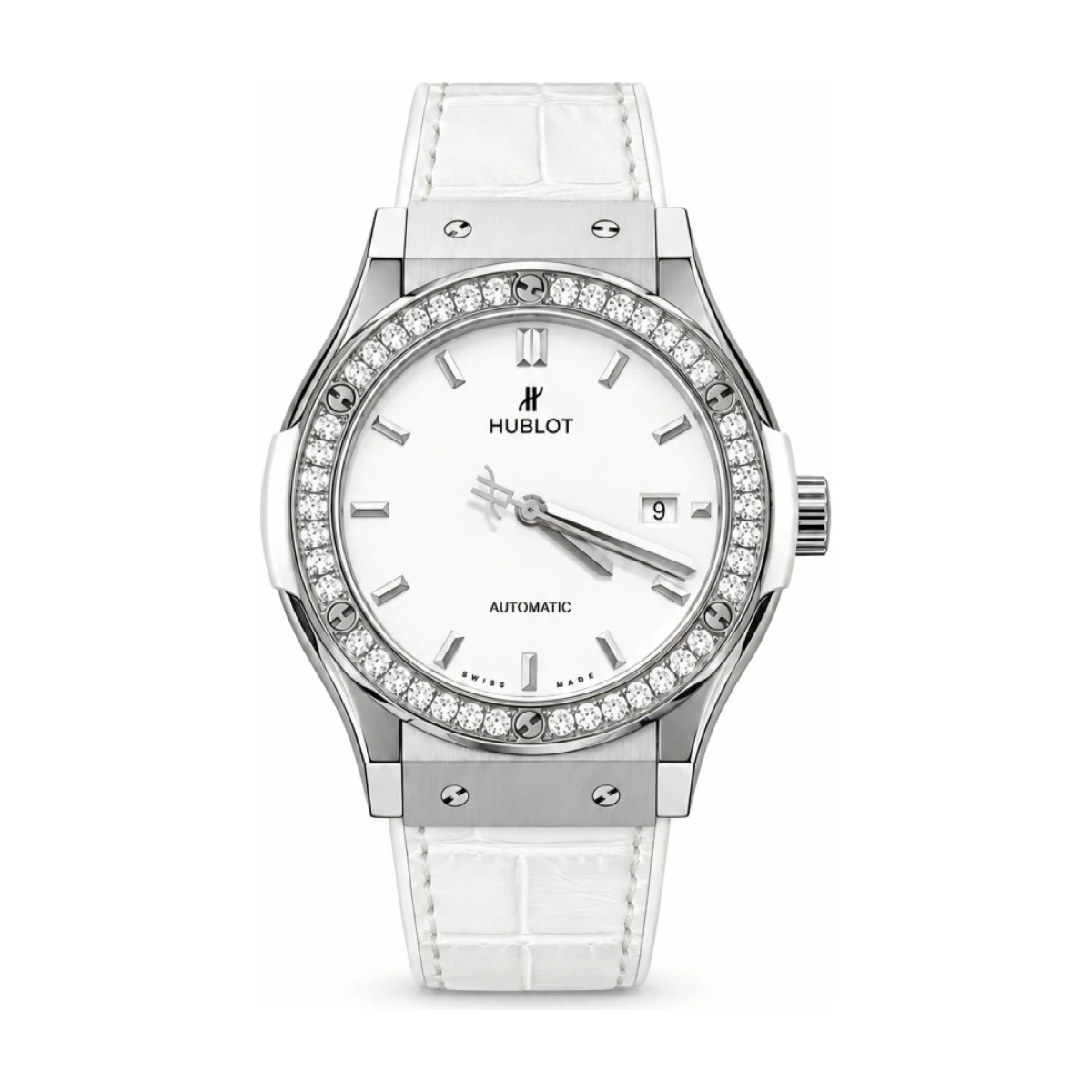 Classic Fusion Benzel Diamond White 42mm - đồng hồ Hublot chính hãng