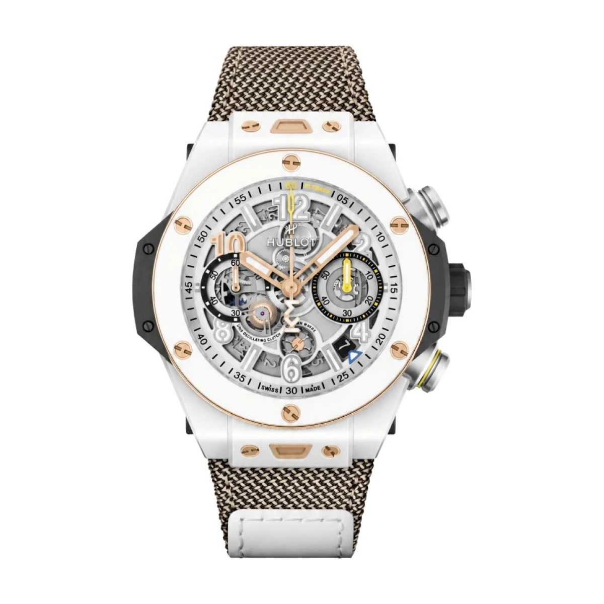 Big Bang Reloaded Kylian Mbappé White Ceramic 44mm Limited 200pcs - đồng hồ Hublot chính hãng