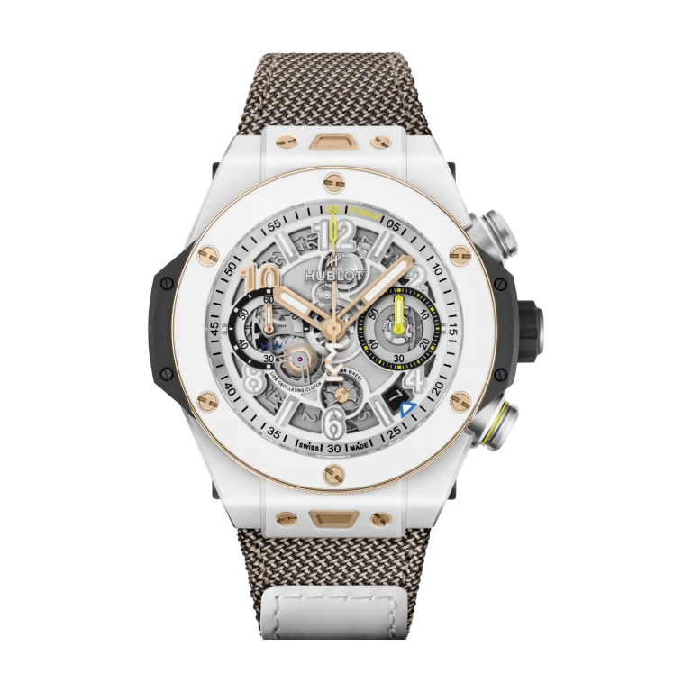 Big Bang Reloaded Kylian Mbappé White Ceramic 44mm Limited 200pcs - đồng hồ Hublot chính hãng