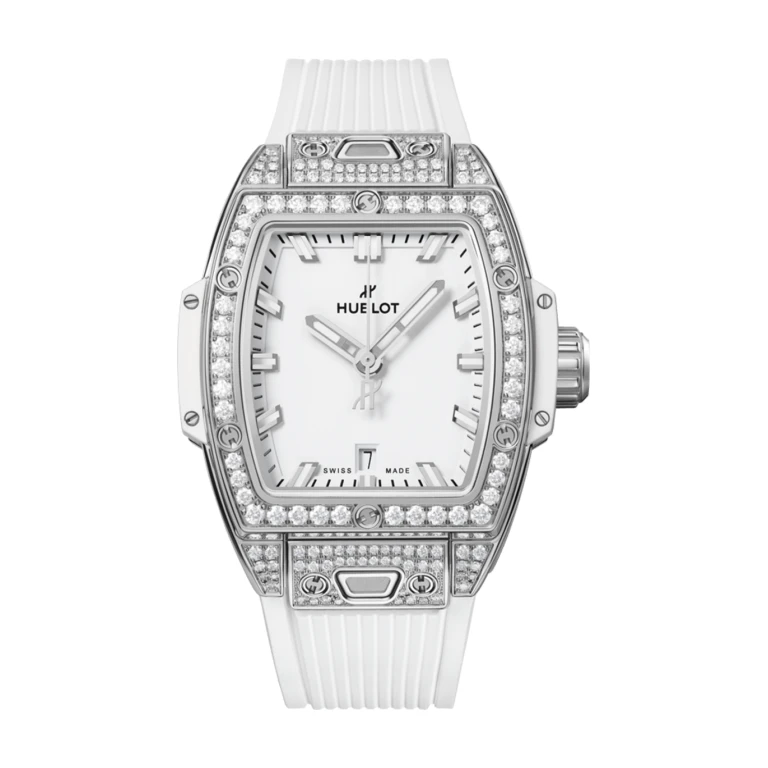Steel White Pavé Diamonds 32mm