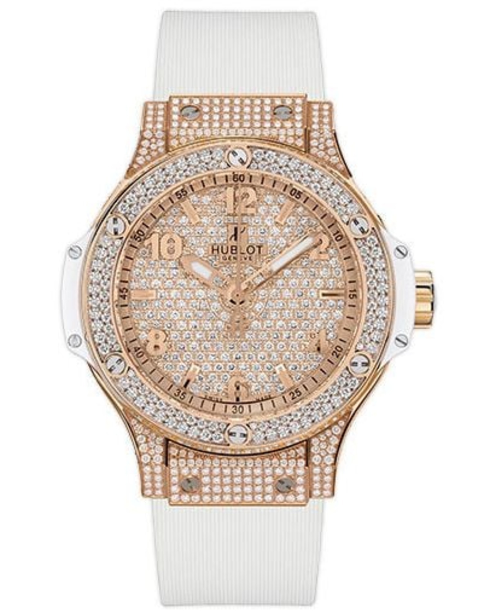 Big Bang Gold 38 Full Diamond White - đồng hồ