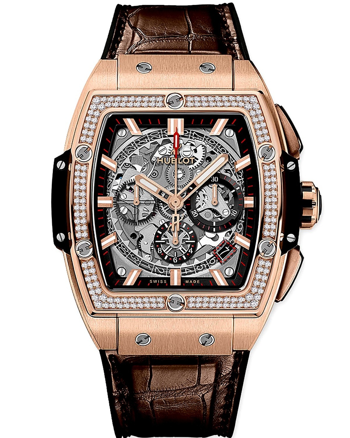 Spirit Of Big Bang King Gold Benzel Diamond  42mm - đồng hồ